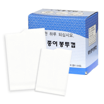 무지생수컵[봉투컵] W60xL90mm / 250매x16PAC[4,000매/BOX]