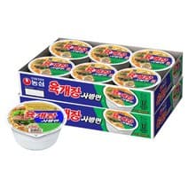 농심 육개장 사발면 86g, 12개