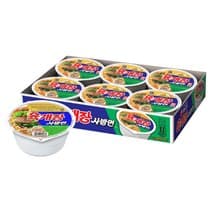 농심 육개장 사발면 86g, 6개