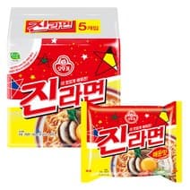 오뚜기 진라면 매운맛 120g, 5개