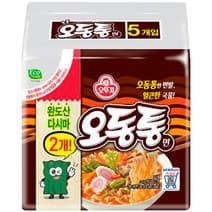 오뚜기 오동통면 120g, 5개