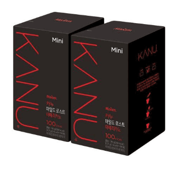 맥심 카누 Mini 마일드 로스트 아메리카노 200T(100Tx2입)