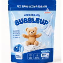 버블업 딥 클린 초고농축 캡슐세탁세제 120개입, 1개