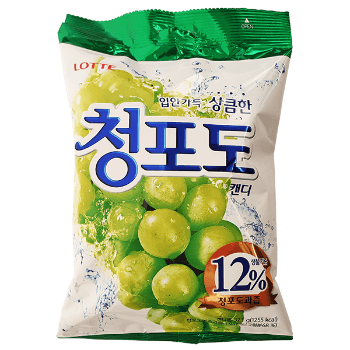 롯데 청포도 캔디 323g