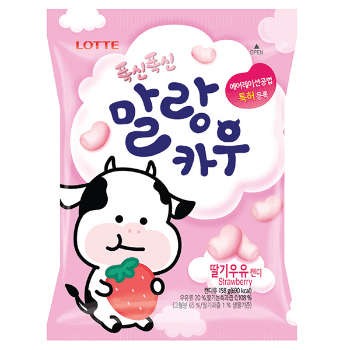 롯데 말랑카우 딸기 158g